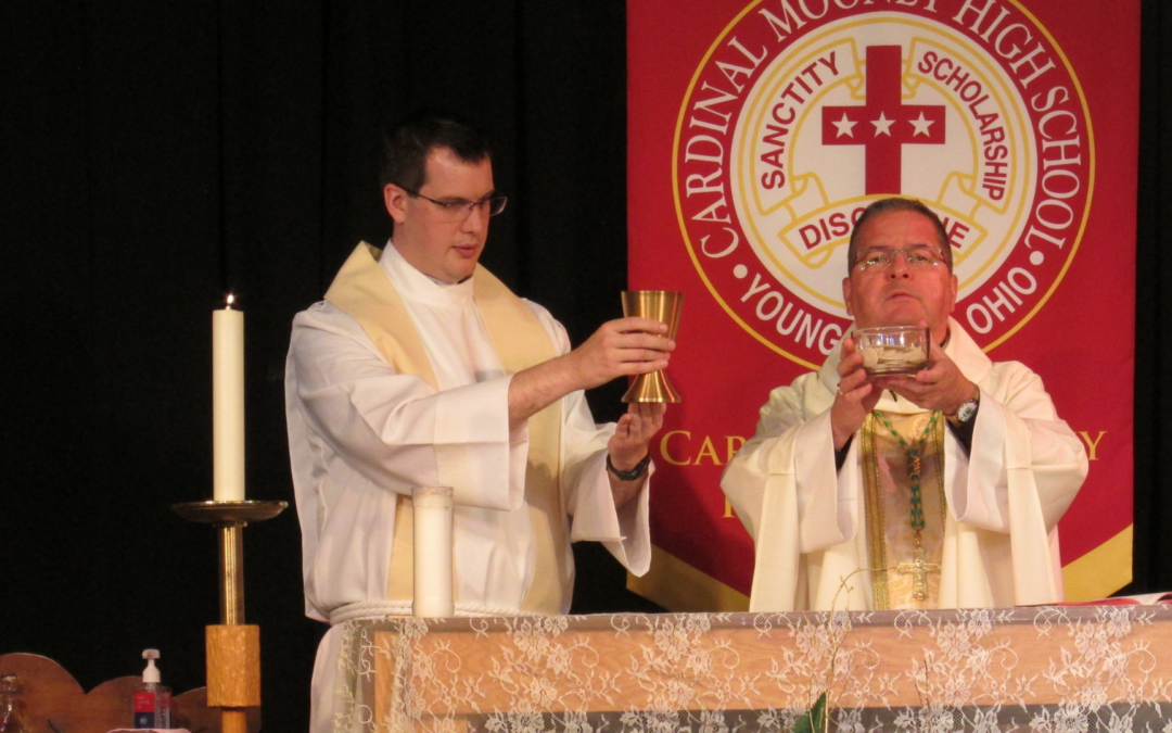Bishop Bonnar leads school in All Saints Day Mass